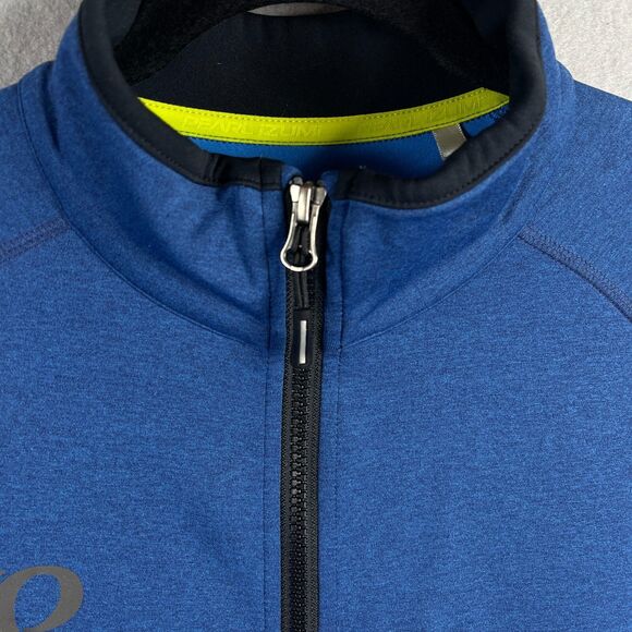 Pearl Izumi Sweater Mens Medium Blue Cycling Fleece Full Zip Reflective Bike - Picture 3 of 11